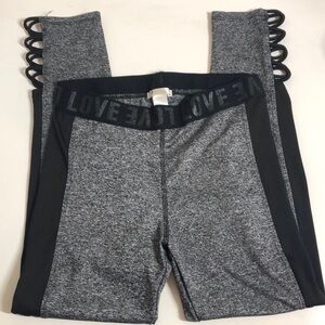 Bozzolo gray and black leggings